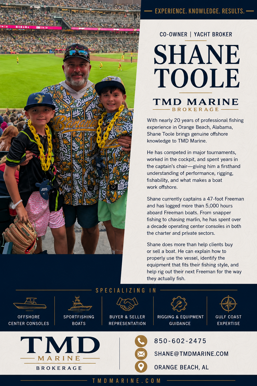 Shane Toole — Founding Broker at TMD Marine